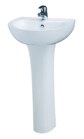 Lavabo chậu rửa mặt Caesar L2150S treo tường chân dài