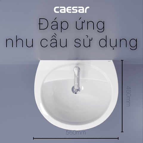 Lavabo chậu rửa mặt Caesar L2220 treo tường