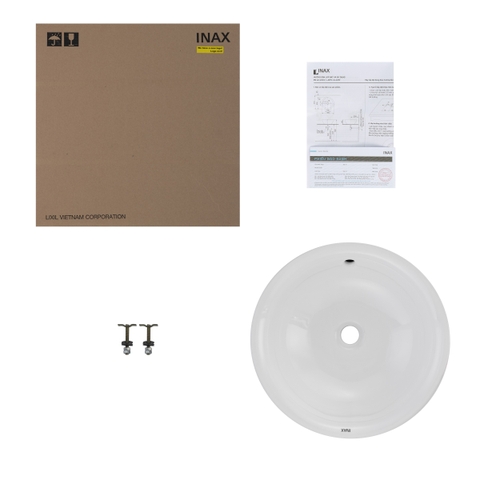 Lavabo chậu rửa mặt INAX AL-445V đặt bàn sứ chống bám bẩn Aquaceramic (AL445V)