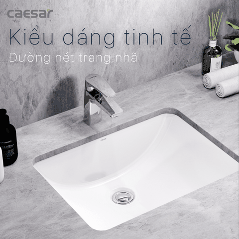 Lavabo chậu rửa mặt Caesar L5125 âm bàn