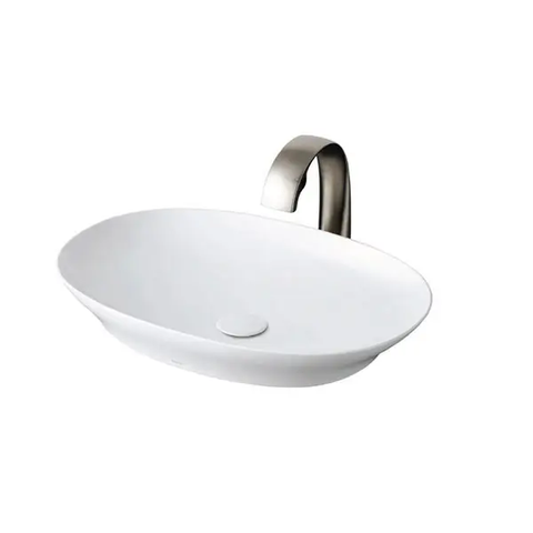 Lavabo rửa mặt TOTO LT4706#XW đặt bàn [Cao cấp] sứ chống bám bẩn