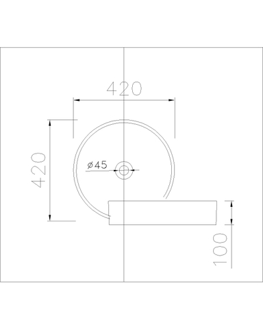 Lavabo chậu rửa mặt Caesar LF5258 đặt bàn