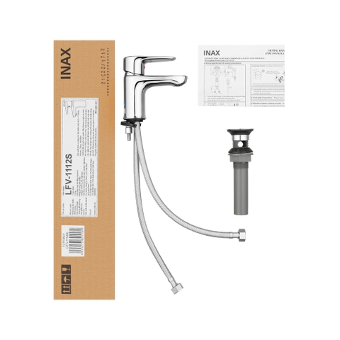 Vòi lavabo chậu rửa mặt INAX LFV-1112S nóng lạnh gật gù (LFV1112S)