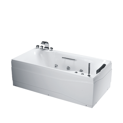 Bồn tắm dài Caesar MT0870L(R) loại chân yếm massage dài 1m7
