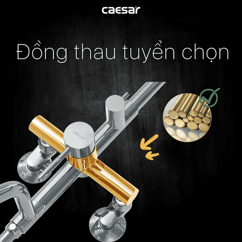 Cây sen tắm Caesar S1028S nóng lạnh