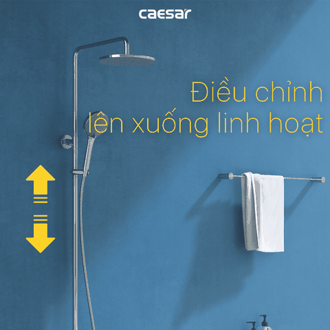 Cây sen tắm Caesar S1028S nóng lạnh