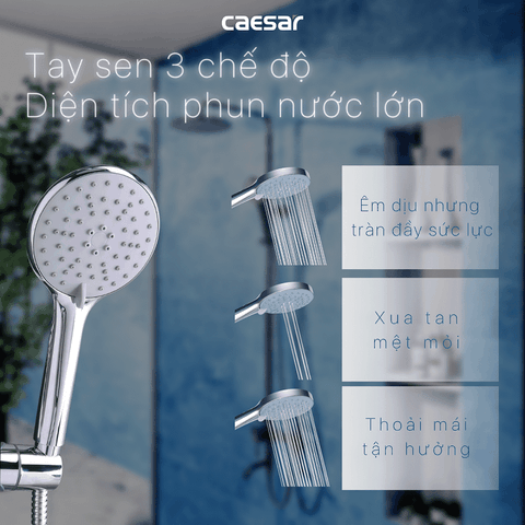 Cây sen tắm Caesar S1028S nóng lạnh