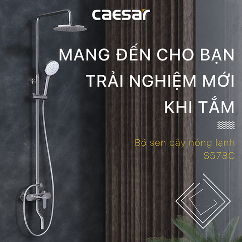 Cây sen tắm Caesar S1028S nóng lạnh