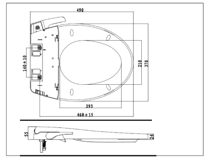 Bồn cầu 1 khối American Standard Cozy VF-1858S3 nắp rửa cơ Slim 3 (CSCFA650)