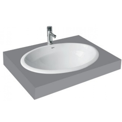Lavabo chậu rửa mặt Viglacera CD21 bán âm dương vành