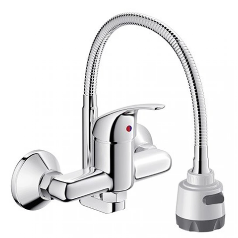 Vòi chậu rửa chén Viglacera VG712 nóng lạnh gắn tường