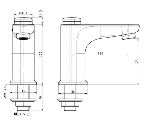 Vòi Lavabo American Standard Gala WF-T823 nước lạnh