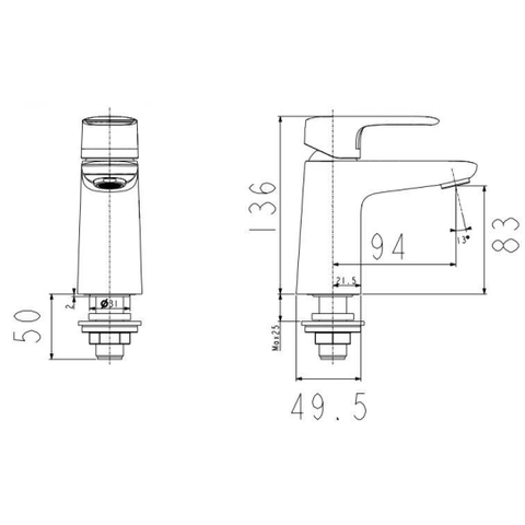 Vòi Lavabo American Standard WF-1M06 (FFAS1M06-101S00BF0) Loven Lạnh