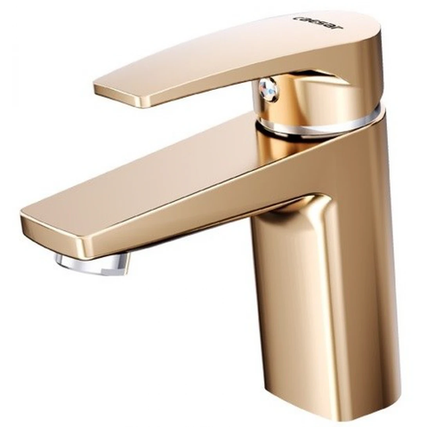 Vòi Lavabo Caesar B390CGU Màu Vàng Nóng Lạnh kèm nút xả nhấn