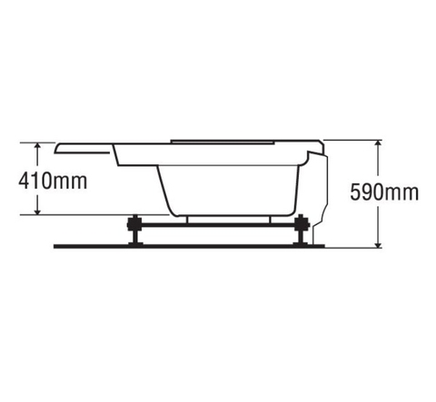 Bồn tắm góc Euroca EU1-1400 dài 1m4