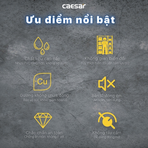 Tủ gương Caesar EM0180V
