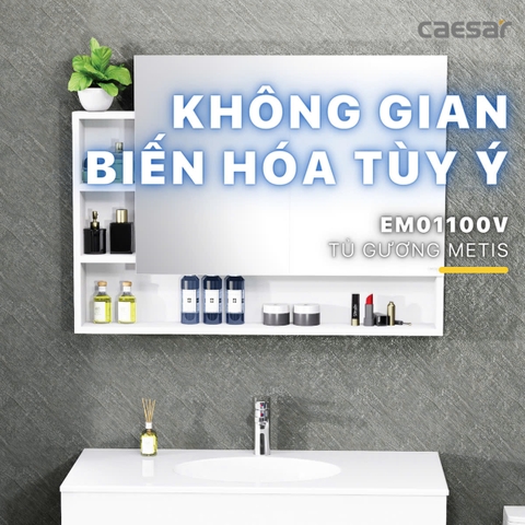 Tủ gương Caesar EM01100V