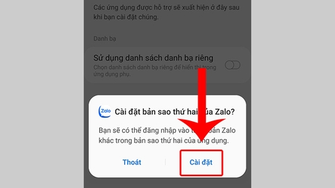 Cách cài đặt 2 Zalo trên điện thoại Samsung