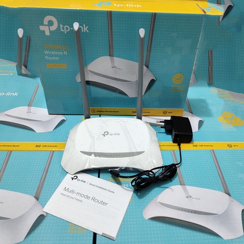 Cục router Wifi tp-link TL-WR841N 2 angten dạng Modem