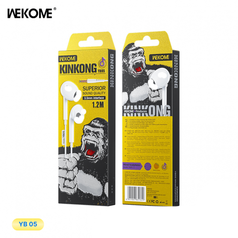 Tai nghe dây đầu tròn Wekome YB05 3.5