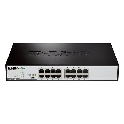 Cục Switch 16 cổng, vỏ kim loại Tốc độ 10/100/1000Mbps DGS-1016C