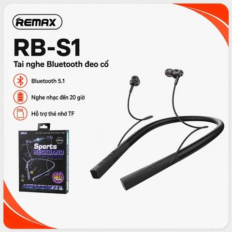 Tai Nghe thể thao Bluetooth Vòng Cổ Remax RB-S1.