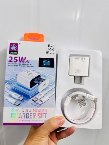 Bộ sạc TypeC-Lighting 12/13/14 25w Piko B28 270k