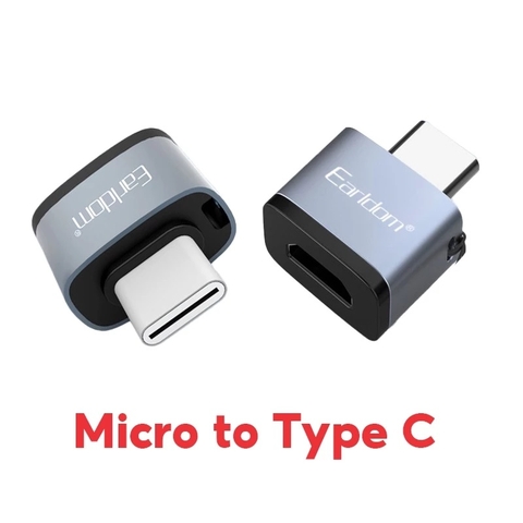 Đầu chuyển Earldom OT62 typeC đực ra cắm usb Micro cái
