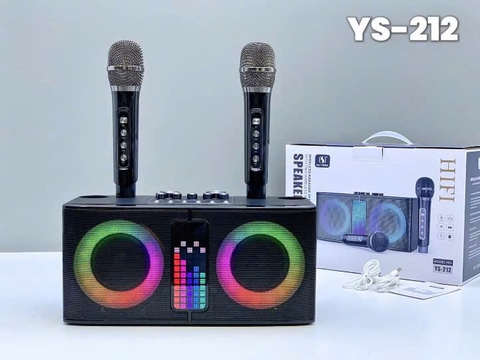 Loa Karaoke Bluetooth kèm 2 Micro hát YOSD Ys-A212