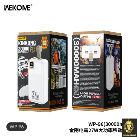 Sạc dự phòng Wekome WP-96 30.000mah