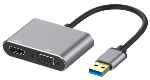 Cáp chuyển USB ra HDMI và VGA Bx043