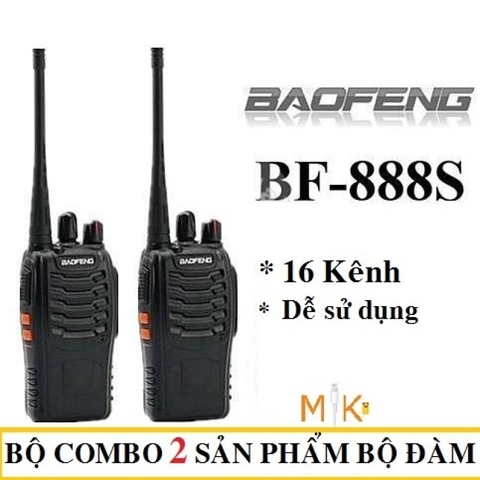 Bộ đàm đôi Baofeng 888S HỘP - 2 CÁI FULL BOX