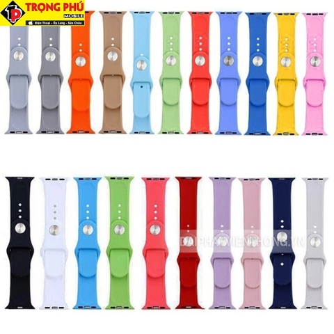 Dây đeo cho đồng hồ apple watch nhựa cao su silicon