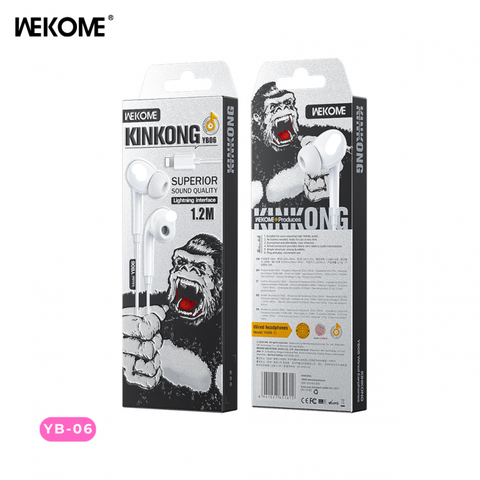 Tai nghe dây đầu Lighting Wekome YB06