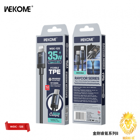 Cáp sạc TypeC-Lighting Wekome WDC 125