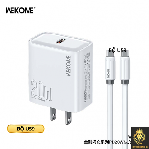 Bộ sạc TypeC-TypeC Wekome U59