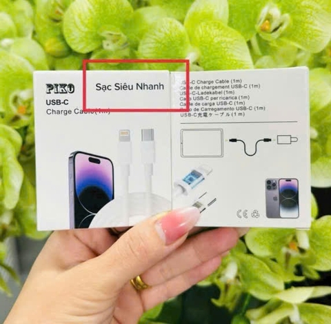 Cáp sạc TypeC-Lighting Piko X35 20w