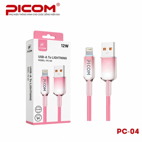 Cáp sạc Usb-Lighting Picom PC-04 18w