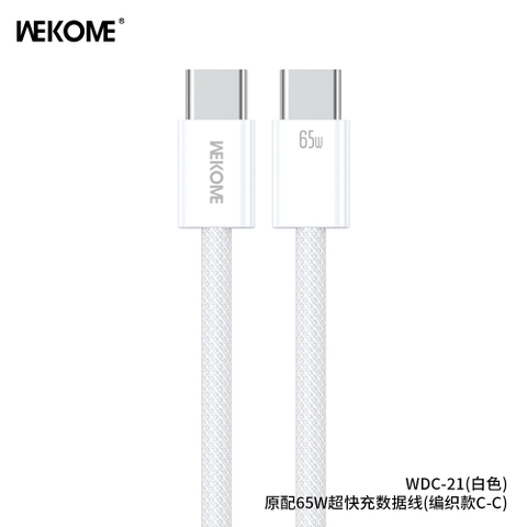 Cáp sạc TypeC-TypeC Wekome WDC-21 65w