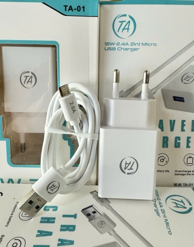 Bộ sạc USB-micro TA-01 12w 60k