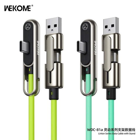 Cáp sạc 4 đầu Wekome 4in1 WDC-81 màu inbox
