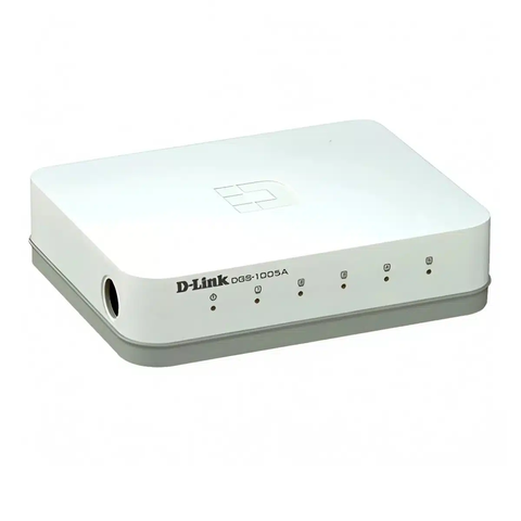 Cục Switch để bàn 5 cổng, vỏ kim loại Tốc độ 10/100/1000Mbps DGS-1005A