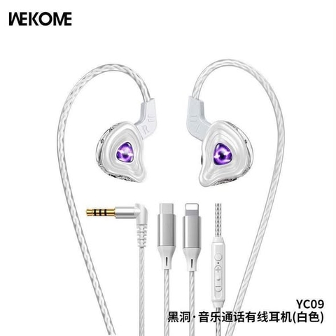 Tai nghe dây đầu Lighting Wekome YC09 - Hãng