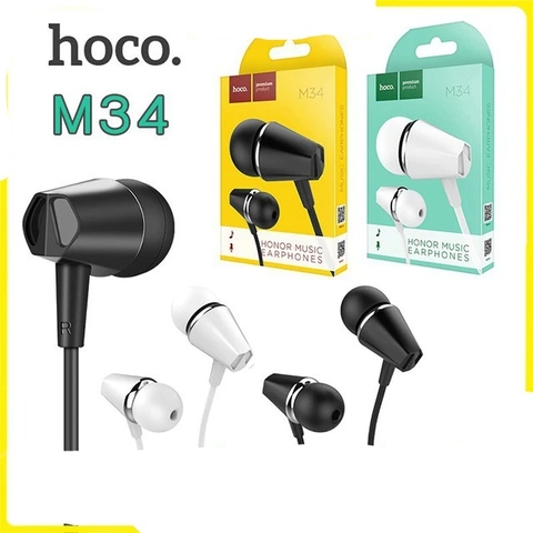 Tai nghe dây Đầu tròn Hoco M34