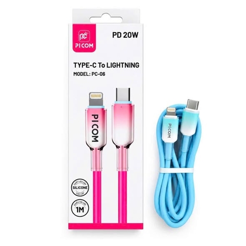 Cáp sạc TypeC-Lighting Picom PC-06 20w