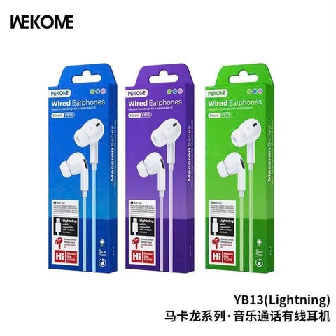 Tai nghe dây đầu Lighting Wekome YB13 ip