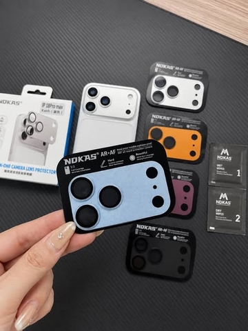Miếng dán Dán Camera iPhone 18 seri Nokas full bộ trong