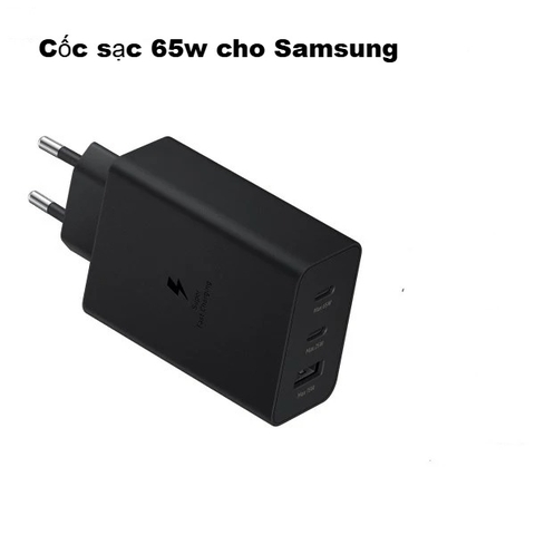 Cốc sạc 3cổng 1U2C Ta-C65w cho Samsung