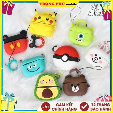 Ốp, Bao đựng Airpod 2 Thú nhiều hình