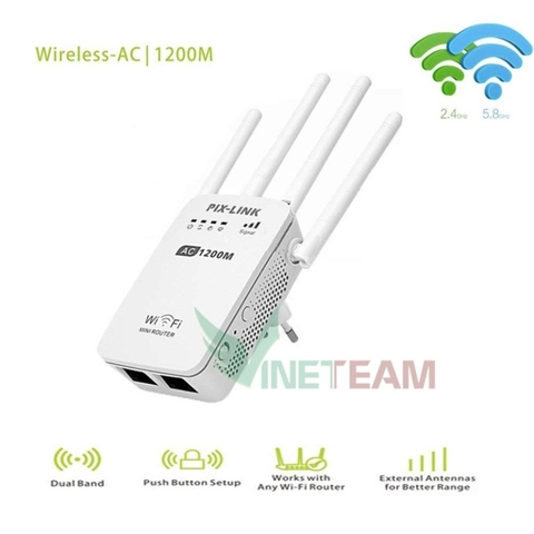 Cục Kích Sóng Wifi Pix-Link LV-WR09 (4 Anten)